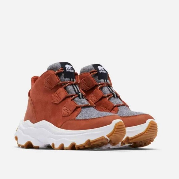 Sorel Shoes - New!  Sorel Kinetic Breakthru Caribou WP Sneaker Boot, Warp Red, Size 7.5